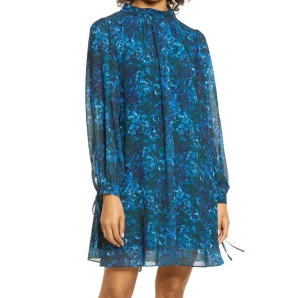 MARK + JAMES BADGLEY MISCHKA Long Sleeve Trapeze Dress Modest - size 10 - Picture 1 of 4